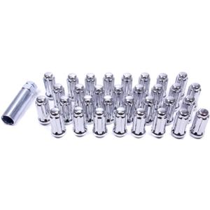 Gorilla Automotive 26105HT Small Diameter Duplex Acorn Chrome 8 Lug Kit (14mm x 2.00 Thread Size) - Pack of 32