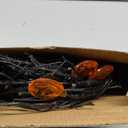 6 FT 54 LED Halloween Willow Vine Twig Garland with Timer & 8 Modes Orange Lights &18Pumpkin,Battery Operated Halloween Garland for Mantel Table Wall Indoor Decorations