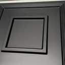 STICKGOO Black Drop Ceiling Tile 2ft x 2ft, Ceiling Panel High-Grade PVC Coverings 24 x 24in - 12 Pack Cover 48 Sq. Ft