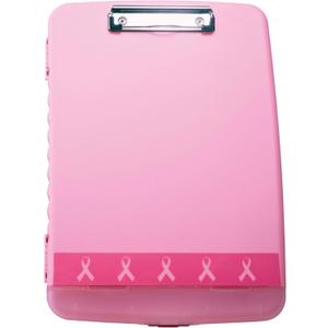 Officemate Breast Cancer Awareness BCA Slim Clipboard Storage Box (Pink)