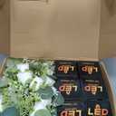 12 PCS Artificial Roses Rings - 3 Inch Roses Flower Wreaths with LED Candles Eucalyptus Pillar Holder Wreath for Wedding Table Centerpiece Home Decorations, White, 6 Sets