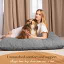 Honeydak 3 in 1 Giant Bean Bag Chair Cover Only (No Filler) Convertible Stuffed Animal Storage Bean Bag Large Lazy Floor Sofa Cover Soft Washable for Living Room Bedroom(Light Grey,Rabbit Fur)