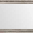 YOSHOOT Hand-Made Wooden Spliced Wall Mirror for Bathroom, Rustic Farmhouse Vanity Mirror, Décor Wall Art, Solid Wood Frame, Vertical or Horizontal Hanging