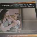 Mixing Bowls with Airtight Lids Set, 26PCS Stainless Steel Khaki Bowls with Grater Attachments, Non-Slip Bottoms & Kitchen Gadgets Set, Size 7, 4, 2.5, 2.0,1.5, 1QT, Great for Mixing & Serving