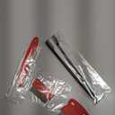 5 Pieces Dog Eye Combs Tear Stain Remover Combs Pet Grooming Comb for Small Dogs Gently Removing Eye Mucus and Crust (Red, Black)