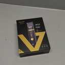 Groin & Body Hair Trimmer for Men - Electric Shaver for Pubic Hair, Chest, Legs - Ball Pubic Groomer, LED Light, Replaceable Ceramic Blade Heads, USB-C Recharge Dock, Waterproof Hygiene Razor (Gold)