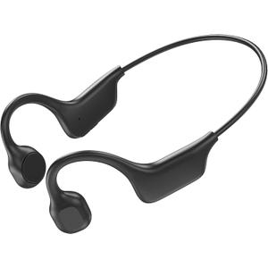 Bone Conduction Headphones Bluetooth, Open Ear Headphones Wireless Bluetooth with 6-10H Long Life Black