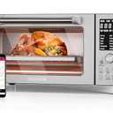 Nuwave Bravo Air Fryer Toaster Smart Oven, 12-in-1 Countertop Convection, 1800 Watts, 21-Qt Capacity, 50°-450°F Temp Controls, Top and Bottom Heater Adjustments 0%-100%, PFAS Free, Stainless Steel