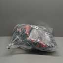 Jexine 4 Set 12 Inch Lighted Christmas Wreath with Large Red Bow & Ornaments, Pre Lit LED Artificial Hanging Xmas Wreath with Lights for Front Door, Window, Fireplaces, Wall, Holiday Party Decor