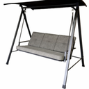 Onyx 3 Seat Cushioned Patio Swing 71.06"L x 22.64"W x 7.09"H