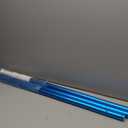 POOLWHALE Premium 15 Foot Telescopic Swimming Pool Pole, Adjustable 3 Piece Extendable Pool Cleaning Pole, Blue Anodized Aluminum - for Skimmer Nets, Vacuum Heads and Brushes, Blue