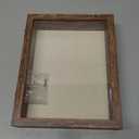 Califortree 8x10 Shadow Box Frame with Linen Back - Sturdy Memory Display Case of Flower, Pictures, Medals and More, Rustic Brown