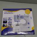 Stoigeld Sewing Machine for Beginners with 20Pcs Fabric & 32Pcs Sewing Threads Kit,Portable Sewing Machine with 12 Built-in Stitches & 2 Speed(High-Low Speeds)-SM-725 (Blue,white)