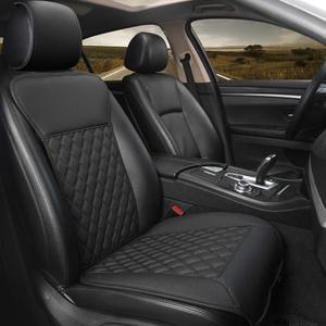 Black Panther Car Seat Cover, Luxury Car Protector, Universal Anti-Slip Driver Seat Cover with Partial Backrest Coverage (Middle Part Only) (1 Piece, Black)