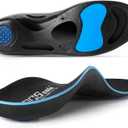 PCSsole Orthotic Insoles with High & Medium Arch Support - Comfort Gel Work Boot Insert for Flat Feet, Plantar Fasciitis, Running, Walking, Over Pronation for Men and Women (XS:(Men 4-5.5/Women 6-7.5) 9.45")