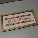 Wooden Framed Sign, Give Thanks