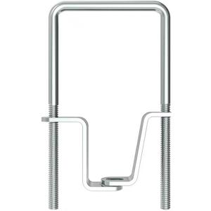 Linone U-Bolt Style Tire Carrier for Trailer, Lockable Spare Tire Mount Bracket, Trailer Tongue or Frame Mount, Fits 4- or 5-Lug Hole Rims, Holds 8-15-Inch