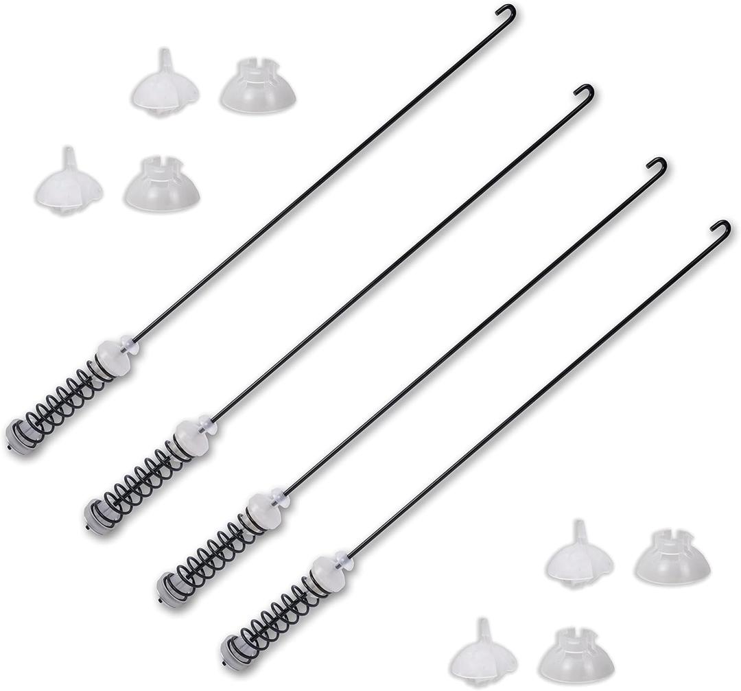 4PC Washer Suspension Rod Replaces W10780048 For Admiral ATW4675YQ1 Whirlpool WTW4800XQ4 WTW4800XQ0 WTW4800XQ1 WTW4800XQ2 Maytag MVWC200XW2 MVWC200XW1 Amana NTW4600YQ1 NTW4650YQ0 RTW4640YQ1 RTW4640YQ0
