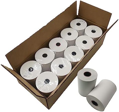 (18 Rolls) 4 x 230 Thermal Paper Rolls, BPA Free Thermal Receipt Paper Rolls, 3.125 inch Wide and 230 ft Long Per Thermal Paper Receipt Roll