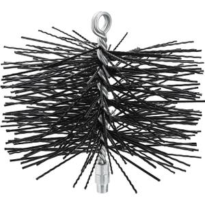 Chimney Cleaning Brush with Standard 1/4" NPT End Fitting - 8 Inch Fiberglass Chimney Brush for Cleaning Chimney Hearth Fireplace