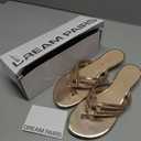 DREAM PAIRS Women's Fashion Rhinestones Design Slides Sandals Dress Daily Flat Sandals for Summer US:10