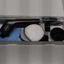 Leebein Electric Spin Scrubber, Cordless Cleaning Brush with 8 Replaceable Brush Heads, Tub and Floor Tile Power Scrubber Dual Speed with Adjustable & Detachable Handle for Bathroom Tub (All Black)