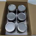 32 oz Wide Mouth Amber Glass Mason Jars (6 Pack) - BPA Free, Air Tight, Leak Resistant - Quart Mason Jars for Canning, Storing Food, Spices, and Meal Prep