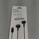 PALOVUE iPhone Headphones Earbuds Earphones wtih Lightning Connector Apple MFi Certified Compatible 14 13 12 11 Pro Max X XS XR 8 7 Plus with Microphone Controller SweetFlow Black