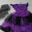 EOZY Girls Bat Vampire Costume Kids Halloween Clothes Animal Cosplay Purple Dress (4-6 Years), M