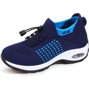 STUNAHOME Orthopedic Sneakers Breathable Women Walking Shoes Slip on Trainers Women's Comfortable Casual Ladies Athletic Shoe Thick Bottom, 8.5