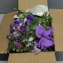 Lvydec 2 Pack Artificial Peony Flower Garland - 6ft Silk Peony Flower Garland for Wedding Party Table Decoration (Black & White)