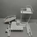 Liuoud Under Sink Organizer  Under Sink Organizers And Storage, Height Adjustable Pull Out Cabinet Drawers, Kithcen Bathroom Metal Storage Caddy Shelf, White