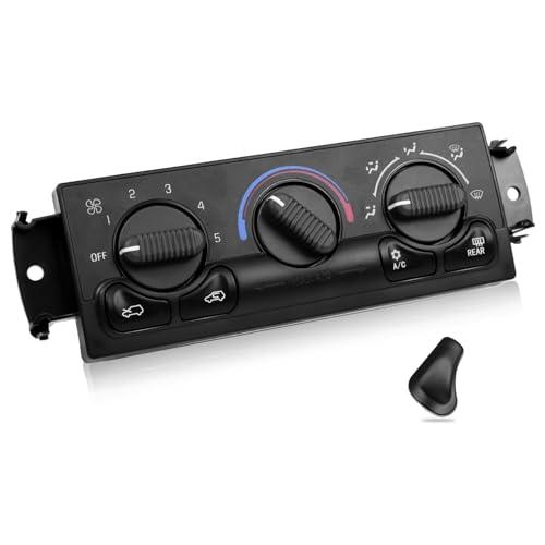 599-218 A/C Heater Climate Control Module Panel Switch for 1999-2002 Chevy Silverado Suburban Avalanche Tahoe GMC Sierra Yukon XL, Front HAVC Control Replace 15054697 15054698 15753263 15753264,etc