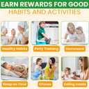 Premium 30PCS Magnetic Reward jar Classroom Behavior Chart for Kids at Home Potty Chore Training Children Class System Toddlers Boys Growth prizes Toys Sticker Responsibility incentives Multiple Wide