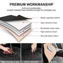 2 Pack Leather Front Car Seat Covers, Universal Sideless Car Seat Protectors with Storage Pocket and Seat Belt Pads, Waterproof Automotive Seat Cover for Cars Trucks SUV(Black)