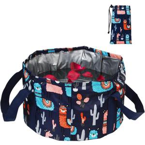 Collapsible Foot Bath Basin for Soaking Feet, Portable Foot Bath Tub Bag with Handles, for Adults and Kids, Pedicure Foot Spa Bucket for Outdoor Washing, Camping, Travel