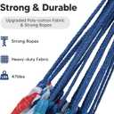SUNCREAT Hammocks for Outside, Portable Heavy Duty Tree Hammock, Ocean Stripes