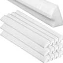 Pangda 13 Pcs Pool Cove for 15ft Above Round Pool, 46" Foam Pools Liner Protection Strips Above Ground Pools Accessories, Peel and Stick Strips White Molding for Vinyl Ground Support