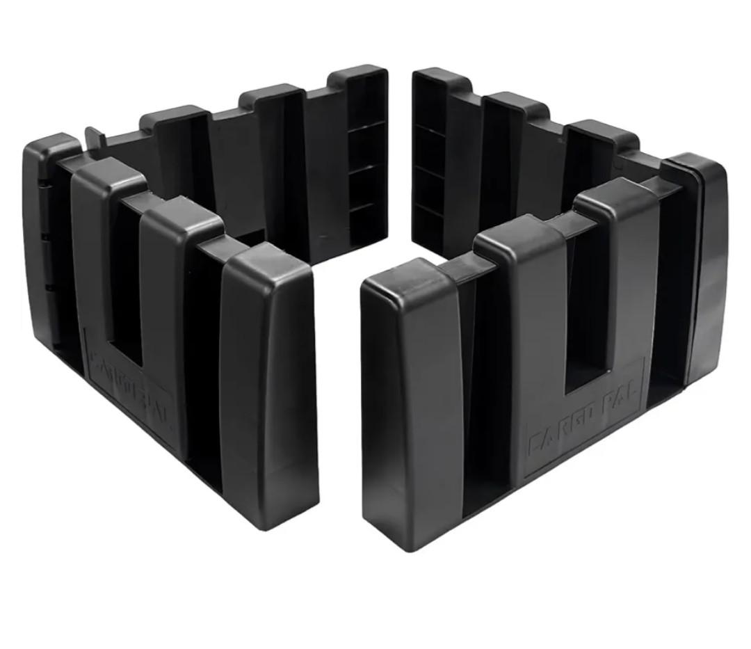 4PCS Multipurpose Cargo Organizer Blocks, Plastic Cargo Storage Organizer Blocks for Wool Carpet Trunk, Grocery Trunk Divider Cargo Containment System for Car SUV Van Trunk