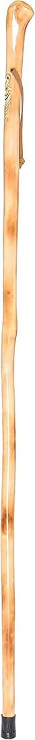 FOREST PILOT Root Head Wooden Walking Stick with Old Man Face Carving(Nature Color, 55 Inches, 1 Piece (Brown)