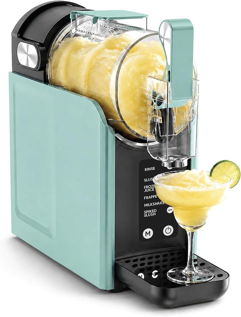 Slushie Machine for Home, Frozen Drink & Margarita Machine, No Ice Needed, 5 Preset Modes Slush, Frappe, Milkshake, Frozen Juice, Automatic Slushy Maker, 220W
