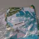 ANNIL4 Pack Adult Inflatable Pool Floats Chair, Water Leisure Inflatable Floating Chair, Drink Holder, Ergonomic Headrest, Pool Floaties for Adults Swimming Pool Party, Summer Water Fun (Tropical palm leaf & Tropical foliage)