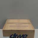 Drive Medical 12445KD-1 Shower Chair with Back and Padded Arms, Adjustable Height Bath Stool with Nonslip Feet, Tub Chair for Elderly, Bath Seat with Back, 350 LB Weight Cap, White