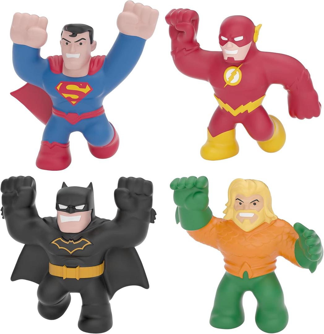Heroes of Goo Jit Zu Licensed DC - 4 Pack - Aquaman, Batman, Superman and The Flash