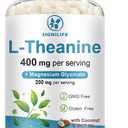 L-Theanine 400mg with Magnesium Glycinate,150 Softgels (BBD: 01/2028)
