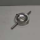 Stainless Steel Dumpling Maker, X-Large 5" Goya Empanada Press Mold, Ravioli Mould Crimper, Wraper Dough Cutter - for Pie Ravioli Chinese Dumpling Pastry, with long handle (XL 5" Dia)