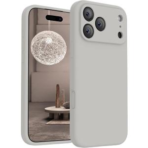 FireNova Magnetic for iPhone 17 Pro Max Case, Compatible with MagSafe, [Integrated Silicone Camera Control Button] [Camera Protection] Anti-Scratch Microfiber Lining Phone Case, 6.9", Natural Titanium