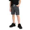 Buytop Boy's Corduroy Hiking Cargo Shorts Lightweight Kids Workout Shorts Casual Elastic Waistband Drawstring Girls Jogging Short with Multi Pockets(W1566DarkGray-16) (Gray)