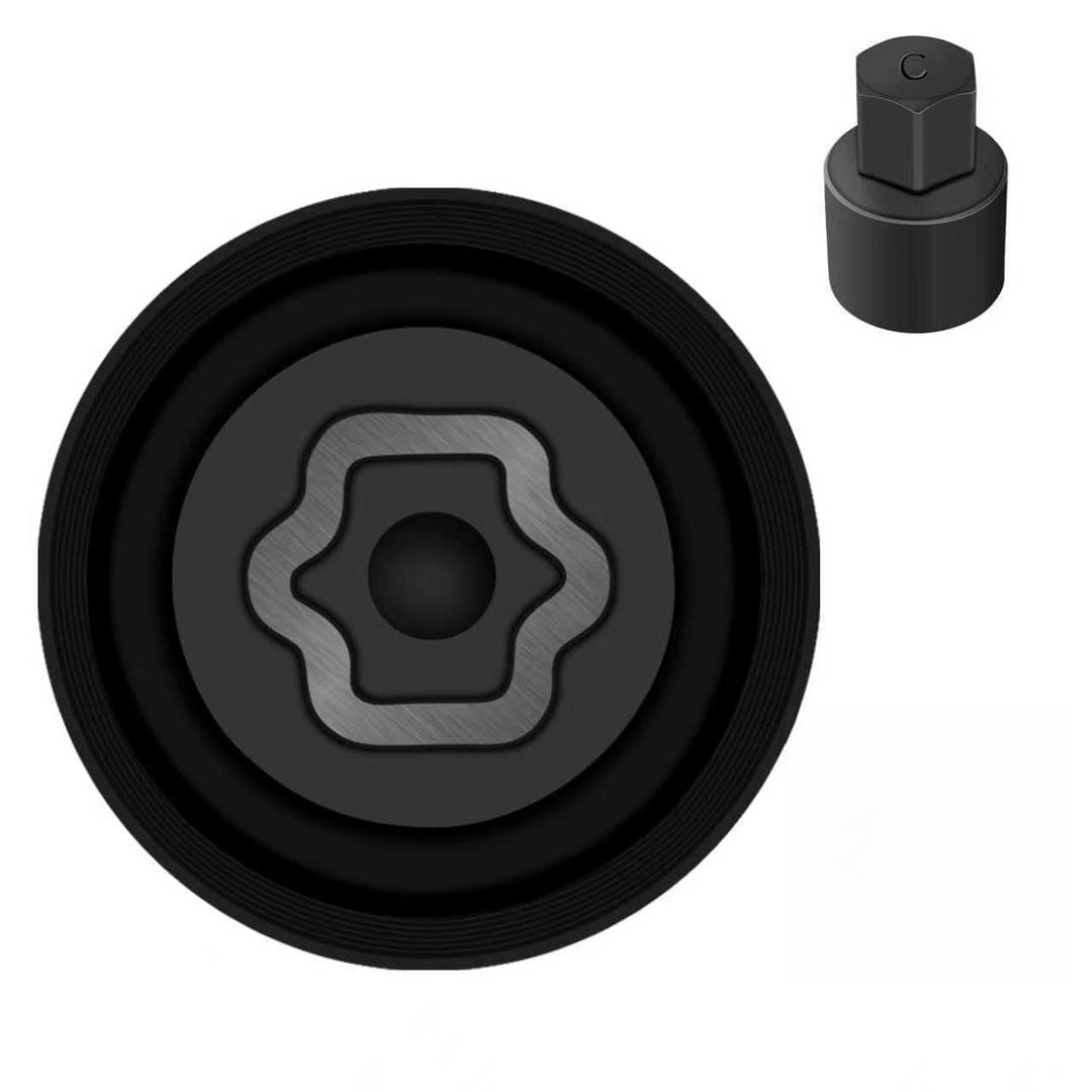 C-Wheel Locking Nut Key Compatible with Toyota Models, Lexus, Tacoma, Wheel Lock Nut Socket Adapter, Anti-Theft Lug Removal Tool, Socket Remover Repair Tool