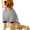 ANIAC Fleece Dog Sweater - Extra Large Dog Shirt with Sleeves, Warm Winter Pet Clothes for Large Dogs 82-110 LB (8XL, White)